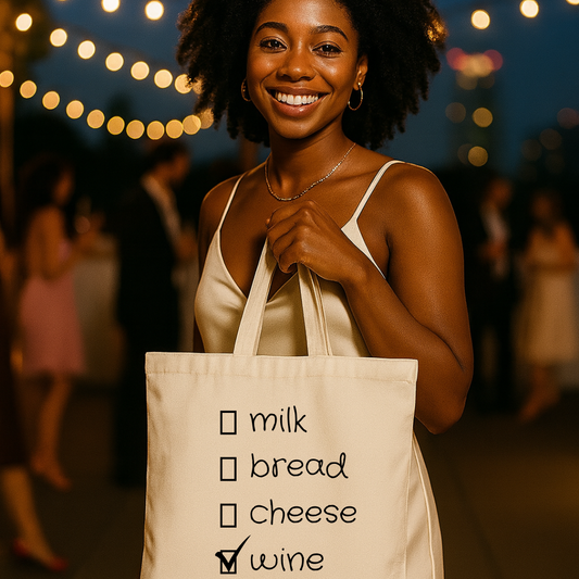 Tote Bag ~ Wine Checklist