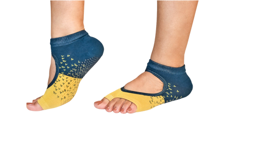 Yoga Socks - Gold & Blue image 0